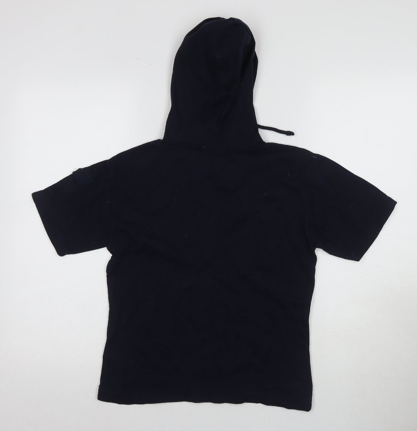 US Polo Women's Black Hooded T-Shirt Size 16