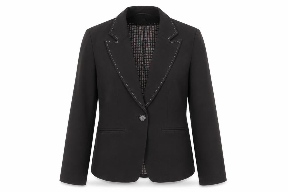 Front view of Next Women's Black Blazer -, size 10, Business Casual