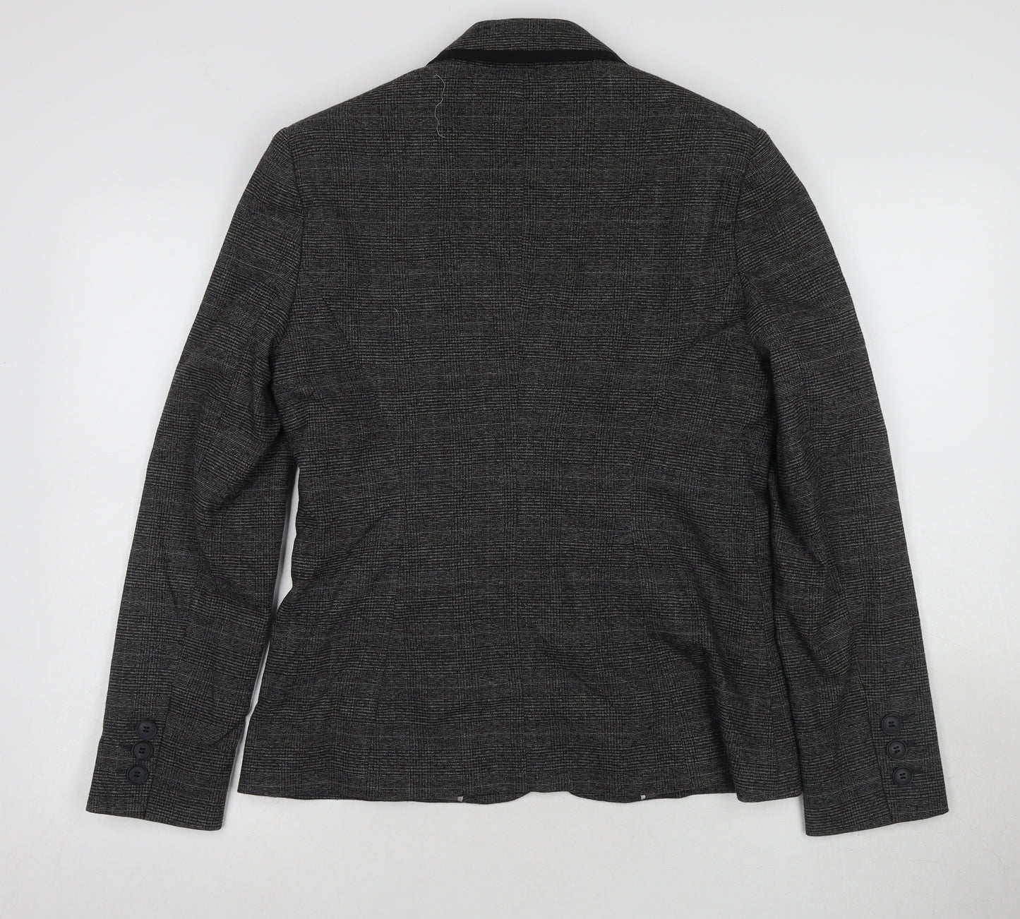 Next Women's Black Blazer Size 12 Classic Checked