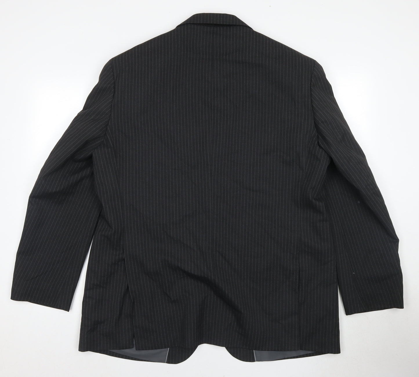 Marks and Spencer Men's Black Striped Suit Jacket, 42R
