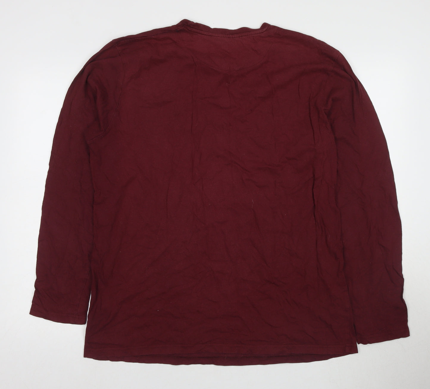 Capsule Men's Red XL Long Sleeve Crew Neck T-Shirt