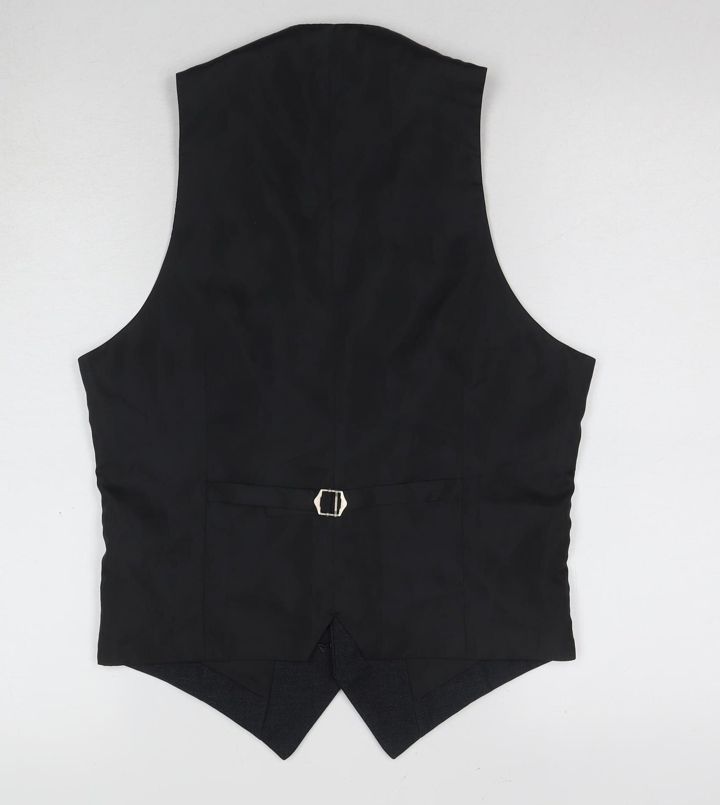 ONESIX5IVE Men's Black Suit Waistcoat, Polyester, Size 36R