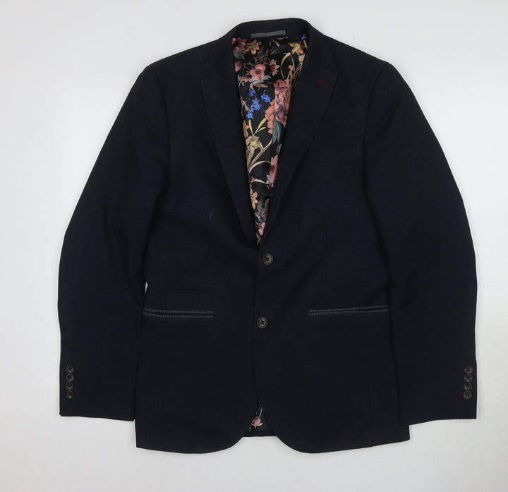 Next Men's Black Blazer, Size 38, Regular Fit