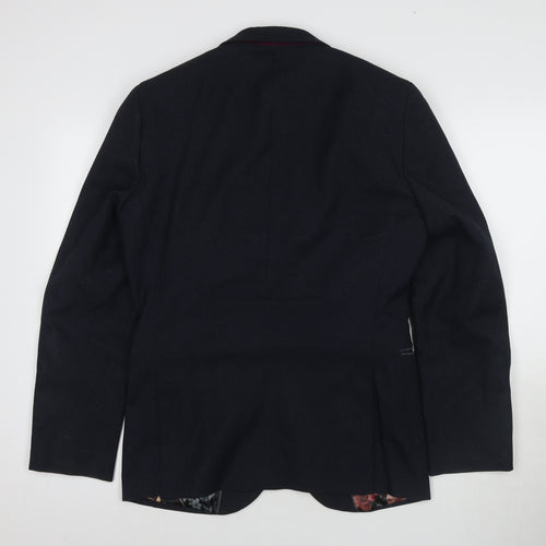 Next Men's Black Blazer, Size 38, Regular Fit