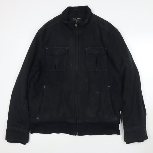 Next Men's Black Bomber Jacket L Casual Winter
