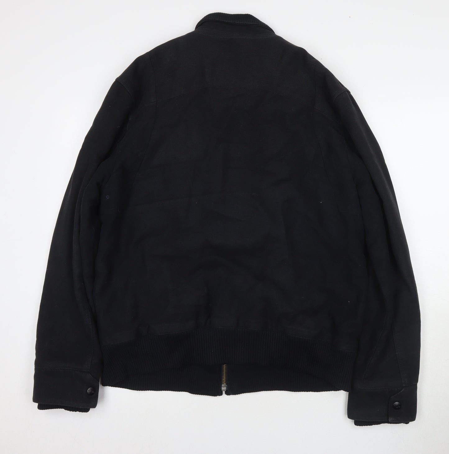 Next Men's Black Bomber Jacket L Casual Winter