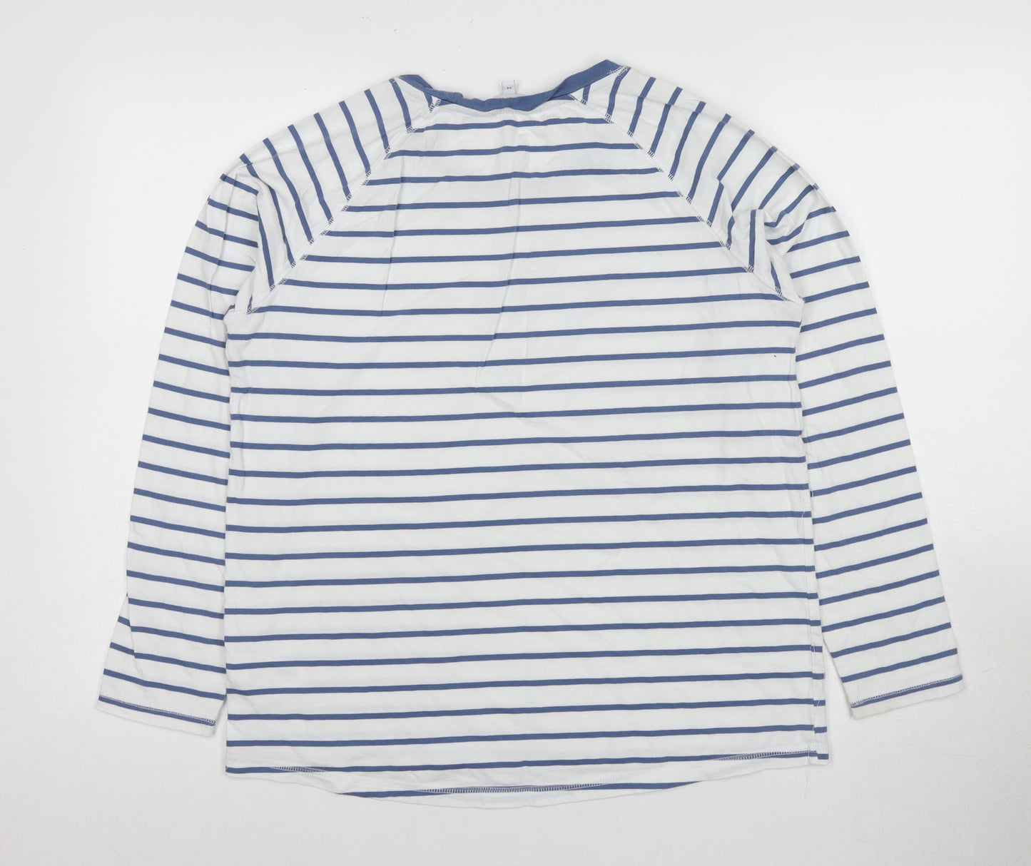 Next Women's Blue Stripe Long Sleeve Nightshirt UK 14