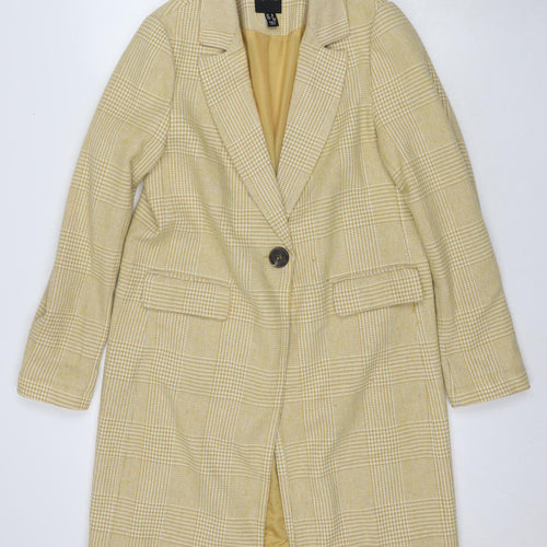 New Look Beige Check Blazer, Size 10, Women's Casual