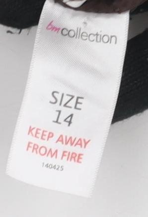 Bm Collection Women's Brown Military Blazer Size 14