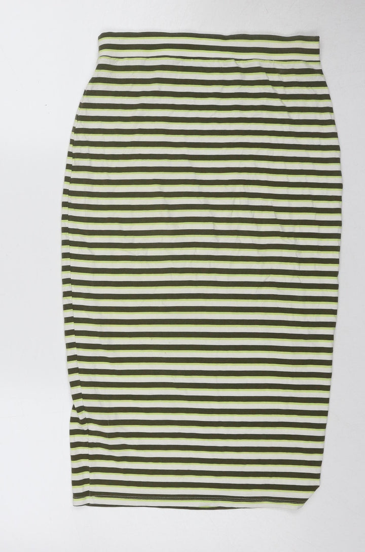 South Women's Multicoloured Stripe Pencil Skirt Size 10