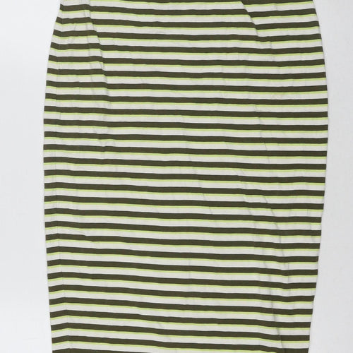 South Women's Multicoloured Stripe Pencil Skirt Size 10