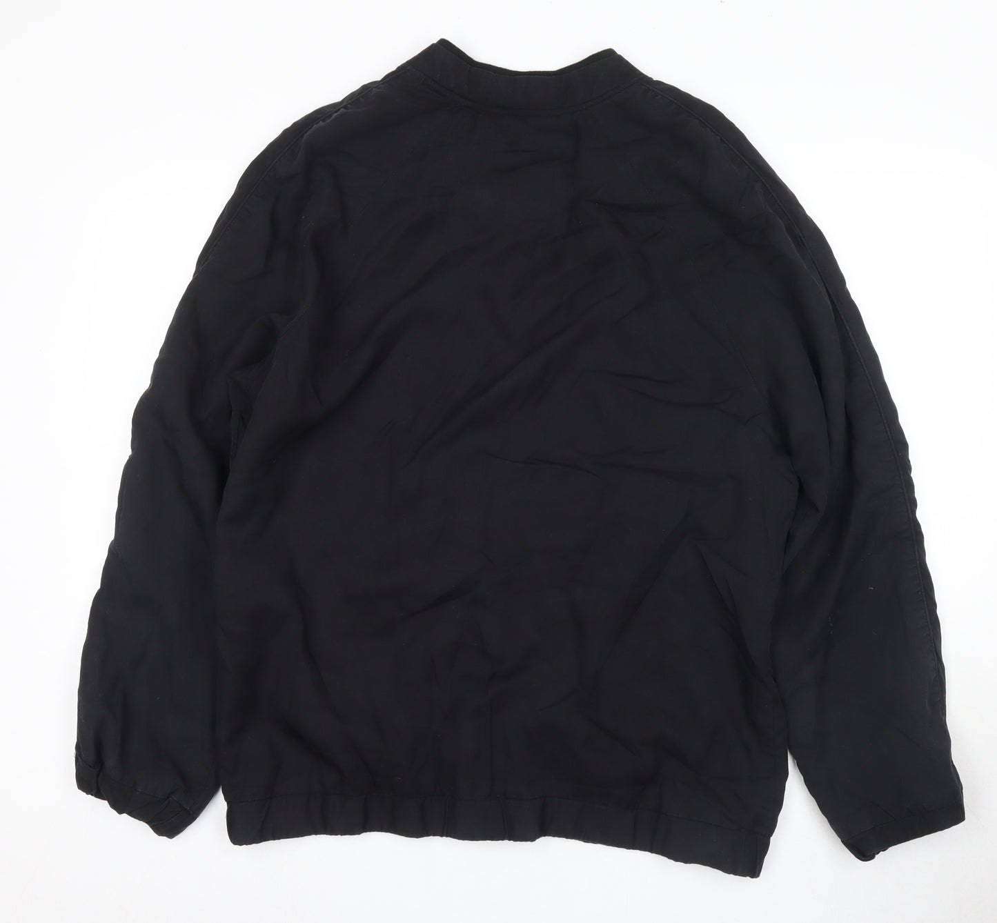 River Island Men's Black Bomber Jacket Size 4