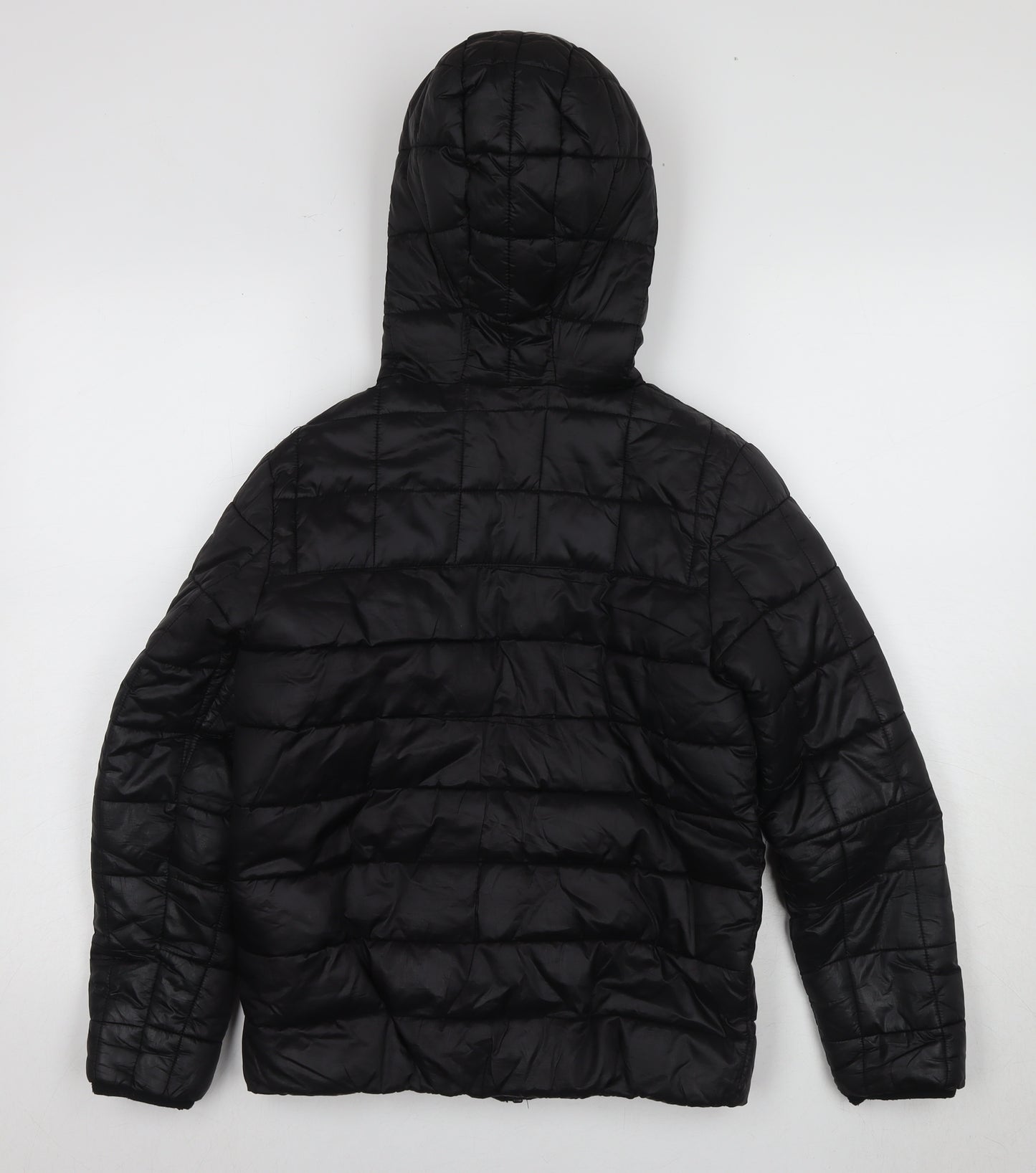 Essentiel Boys Black Puffer Jacket 11-12 Years Hooded