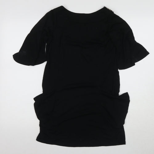 Pussycat London Women's Black Studded Blouse - M