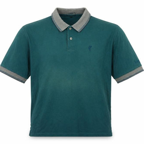 Ashworth Men's Green Polo Shirt M Short Sleeve Cotton