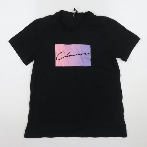 Closure Boys Black Graphic T-Shirt 12-13 Years