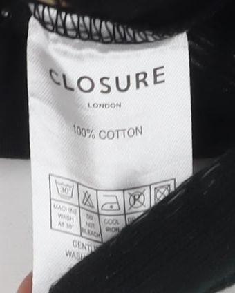 Closure Boys Black Graphic T-Shirt 12-13 Years