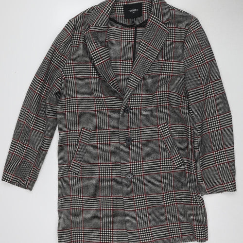 Forever 21 Women's Multicoloured Check Blazer - Medium