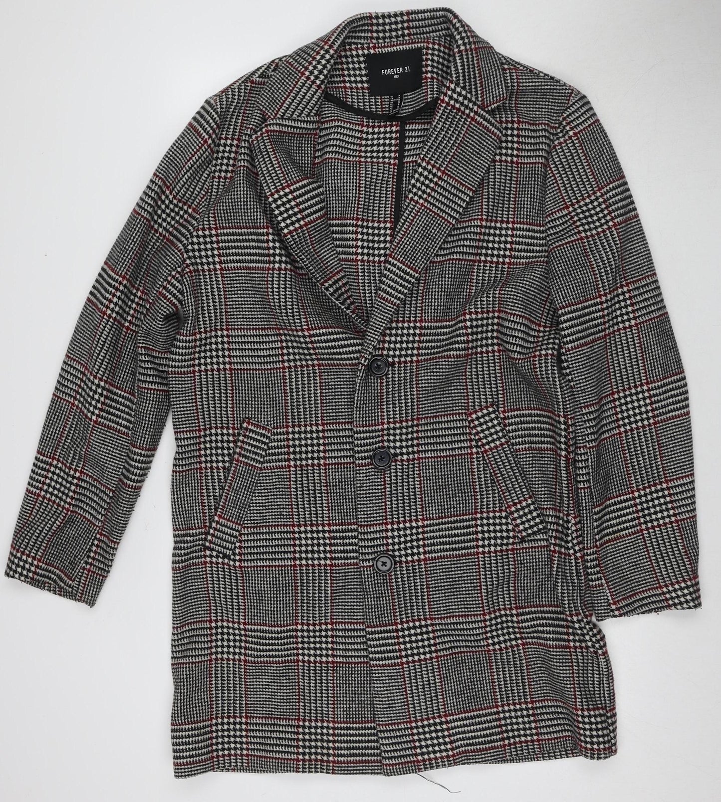 Forever 21 Women's Multicoloured Check Blazer - Medium