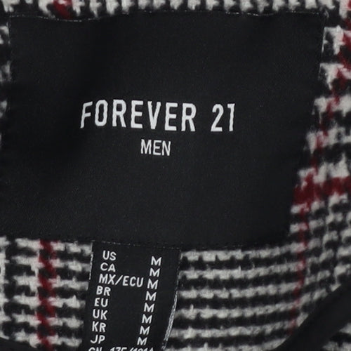 Forever 21 Women's Multicoloured Check Blazer - Medium
