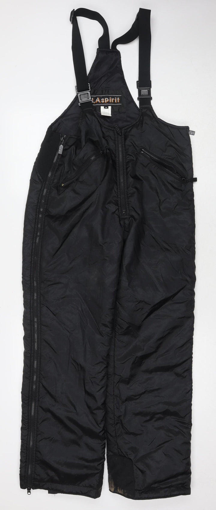 LA Spirit Black Unisex Jumpsuit M Nylon Zip