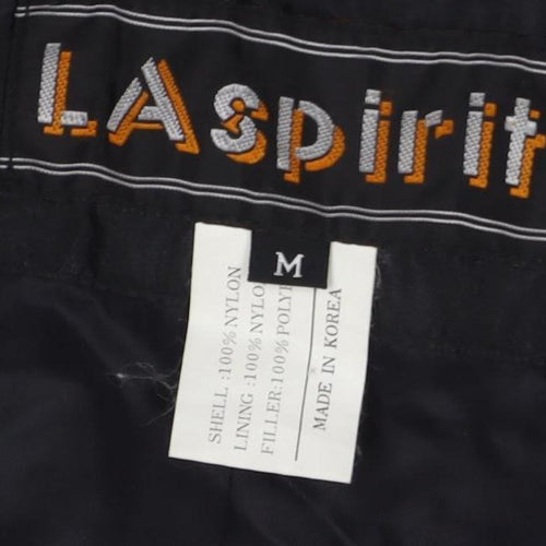 LA Spirit Black Unisex Jumpsuit M Nylon Zip