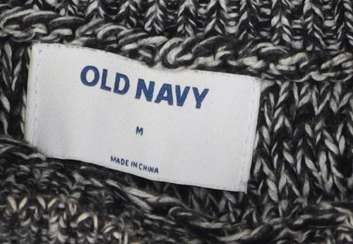 Old Navy Women's Black White Knit Sweater Dress M