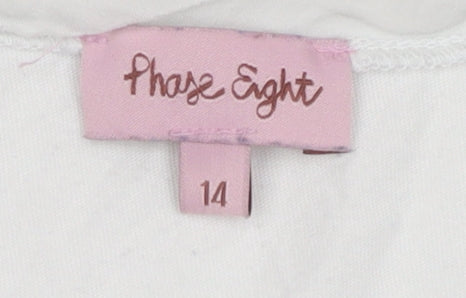 Phase Eight Women White Tank Top Size 14