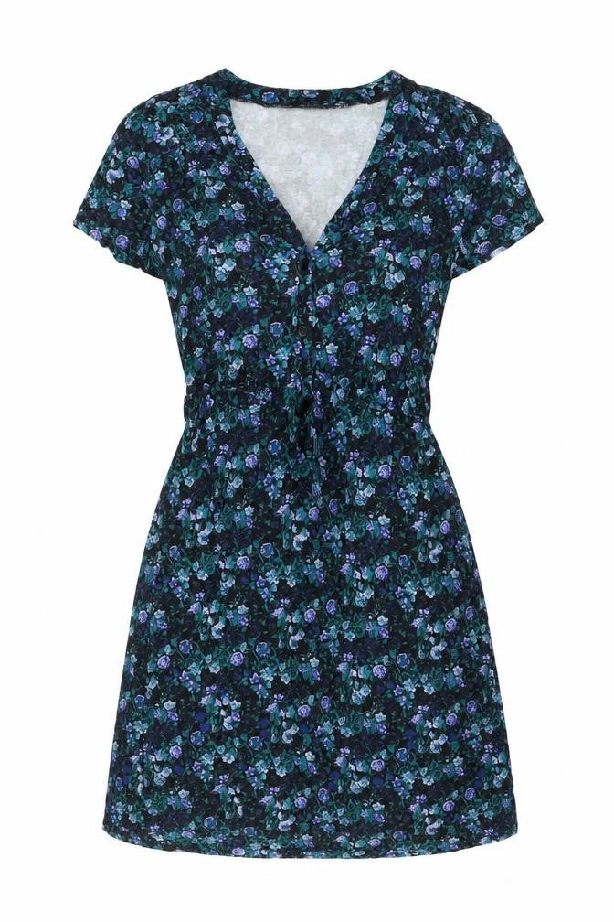 Front view of French Connection Floral Women's Dress, size 6, A-Line