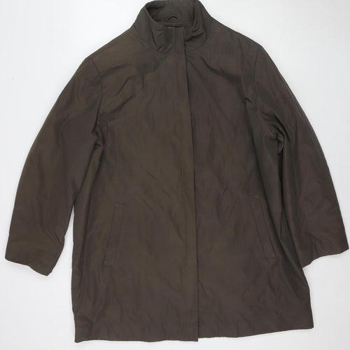 DANNIMAC Women's Brown Long Coat, Size L, Casual Autumn
