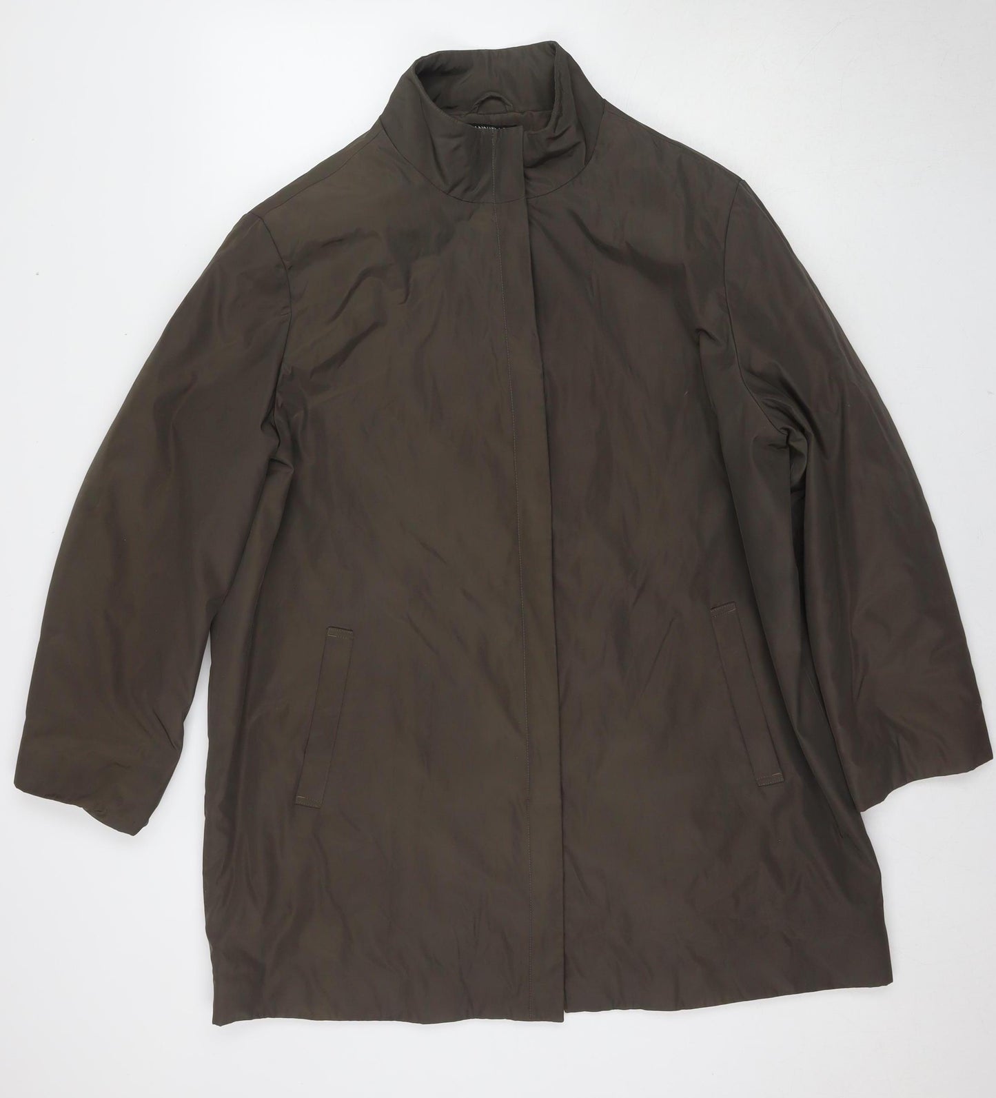 DANNIMAC Women's Brown Long Coat, Size L, Casual Autumn