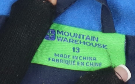 Mountain Warehouse Boys Blue Jacket, Hooded, 13 Years