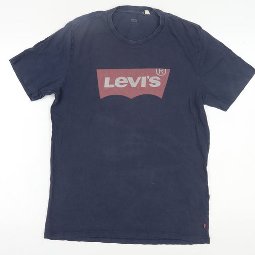 Levi's Men's Blue Medium Logo T-Shirt