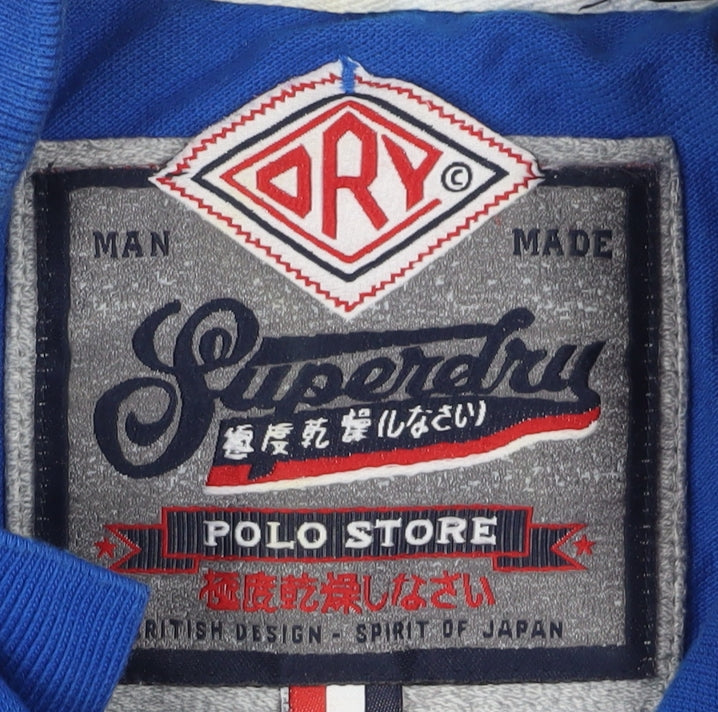 Superdry Men’s Blue XL Polo Shirt - Classic Casual Style