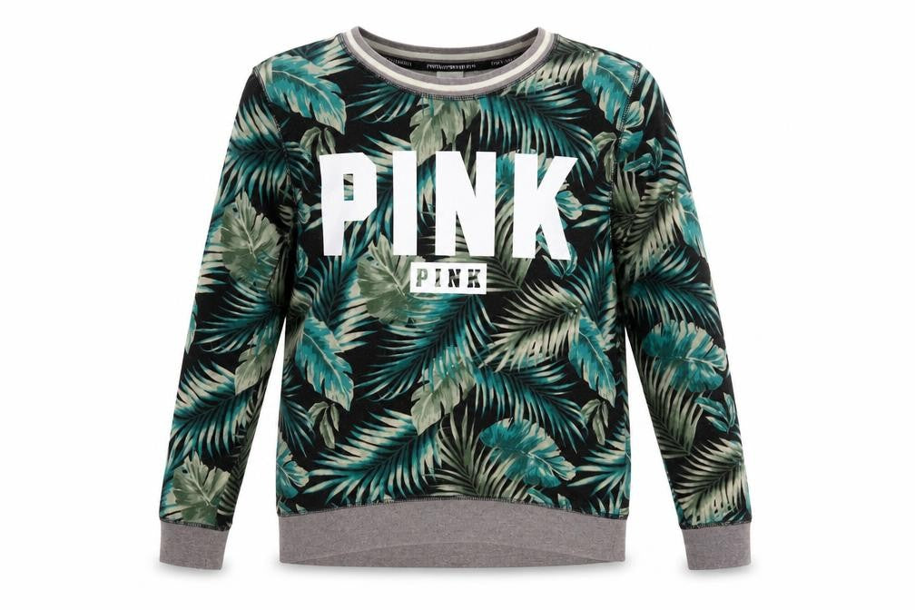 Front view of Victoria's Secret PINK Women's XS Multicoloured Pullover Sweatshirt