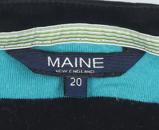 Maine New England Women's Multicoloured Henley Top Size 20
