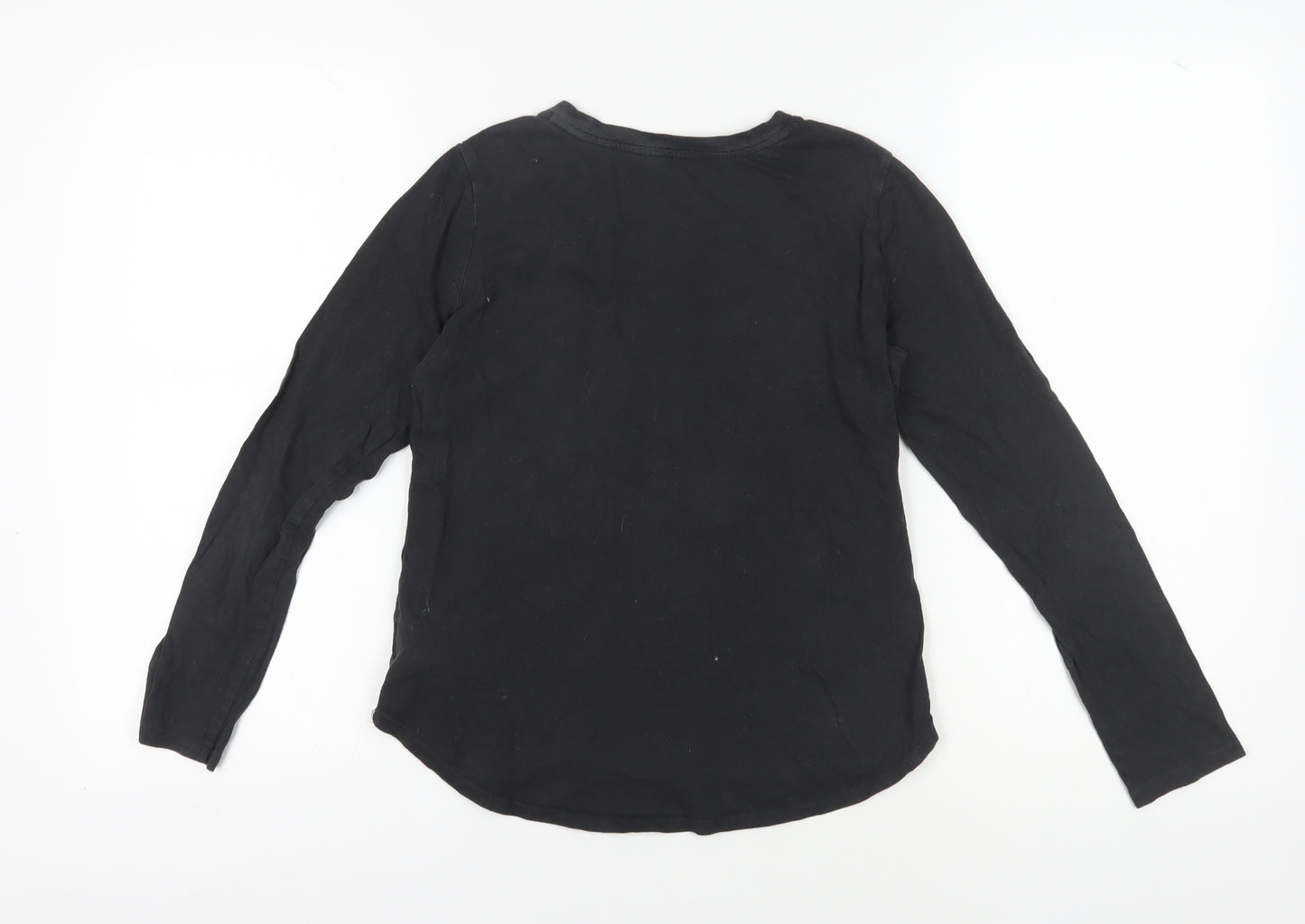 GAP Kids Black Long Sleeve Graphic T-Shirt 14 Years