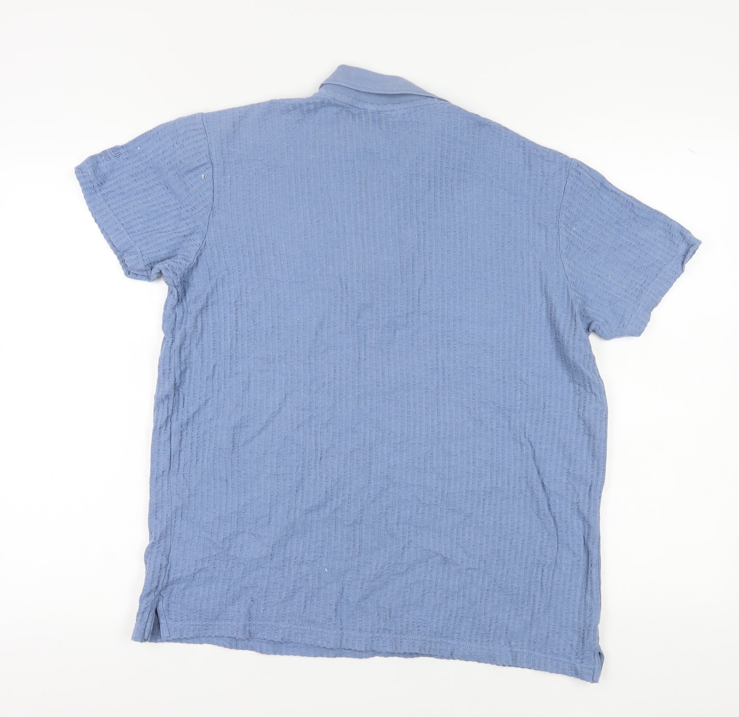 Cotton Traders Mens Blue Polo Shirt M