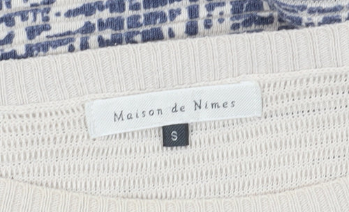Maison de Nimes Ivory S Pullover Knit Jumper for Women