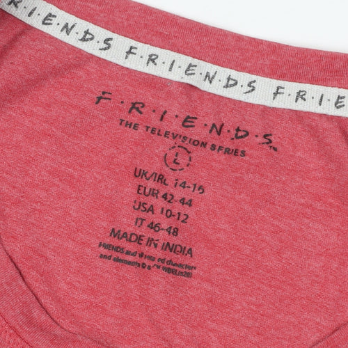 Friends Unisex Red T-Shirt, Casual Style