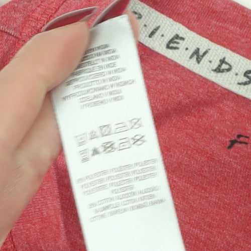 Friends Unisex Red T-Shirt, Casual Style