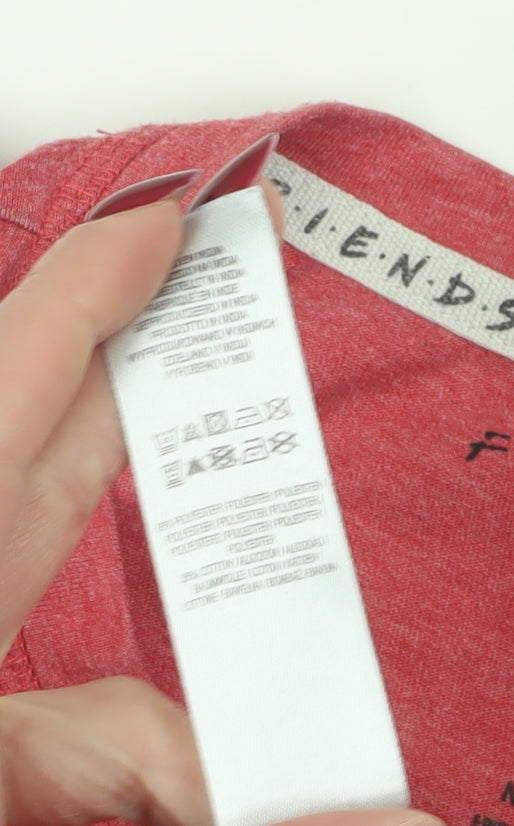 Friends Unisex Red T-Shirt, Casual Style