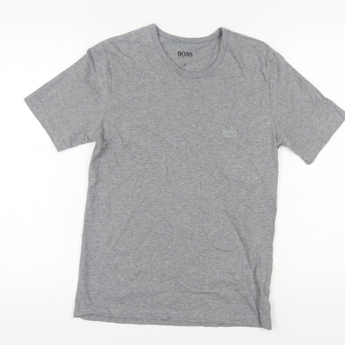 Hugo Boss Men's Grey Crew Neck T-Shirt Medium