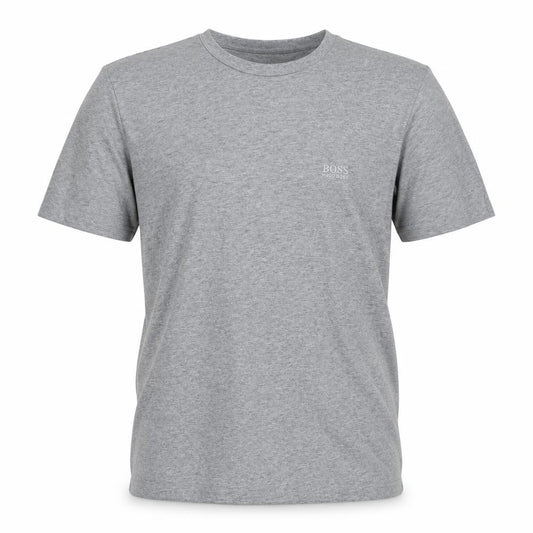 Front view of Hugo Boss Men's Grey Crew Neck T-Shirt Medium
