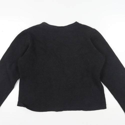 DKNY Women's Black Pullover Sweatshirt M