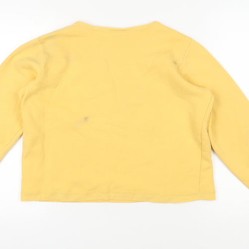 DKNY Women's Yellow Pullover Sweatshirt, Size S