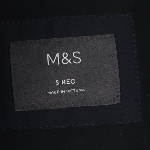 Marks and Spencer Men's Black Parka Jacket S