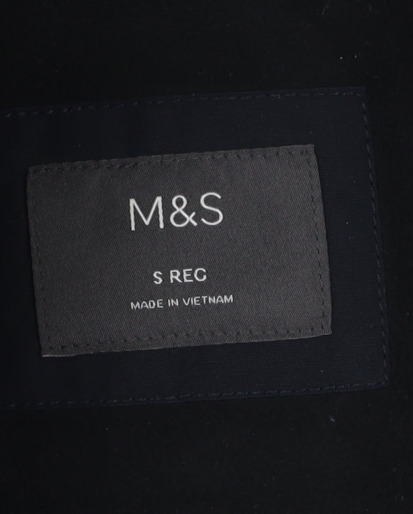 Marks and Spencer Men's Black Parka Jacket S