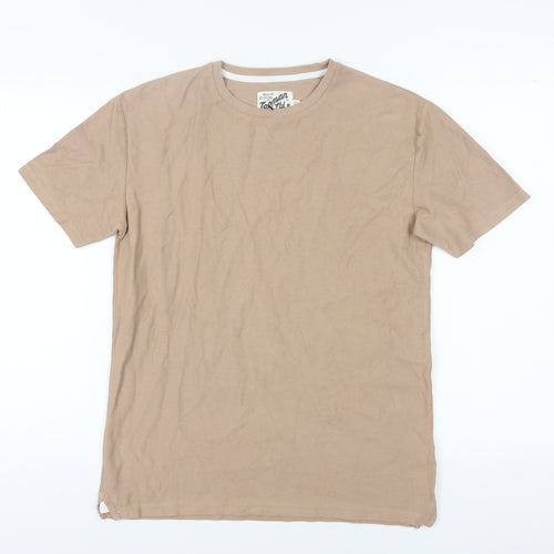 Topman Men's Beige XS Crew Neck T-Shirt