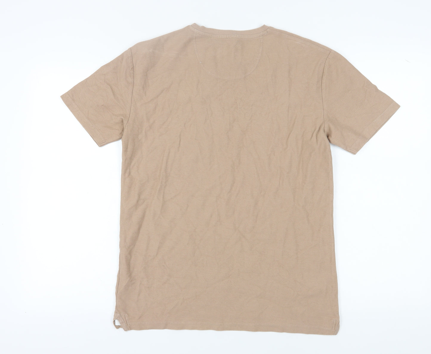 Topman Men's Beige XS Crew Neck T-Shirt